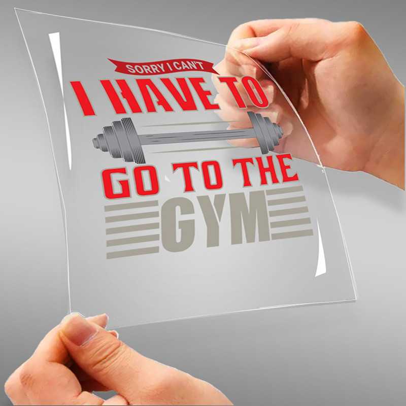 Sorry I Can't I Have To Go To The Gym A4 StickZing