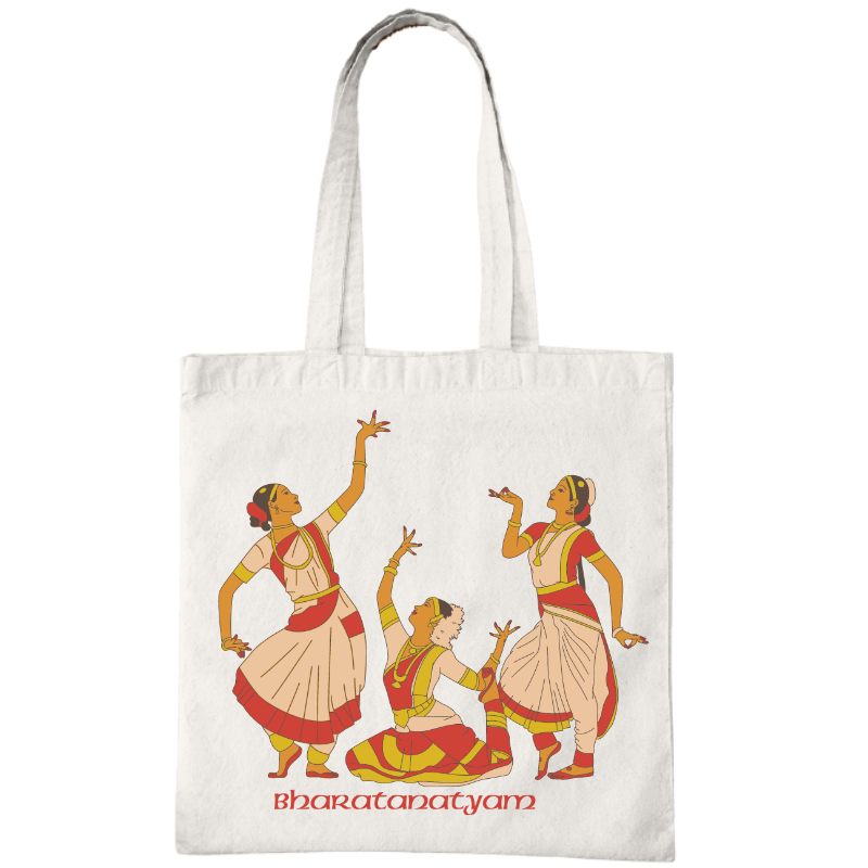 Bharatanatyam Tote Bag