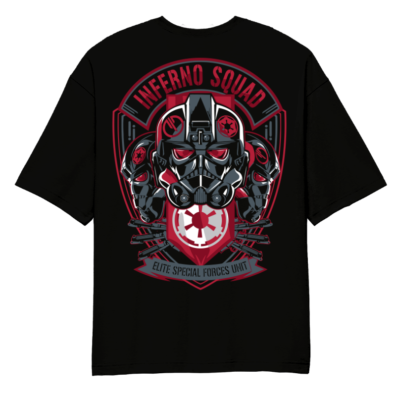 Inferno Squard Oversized T-Shirt