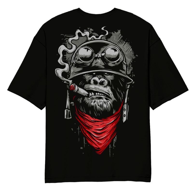 Smoking Gorillas Oversized T-Shirt