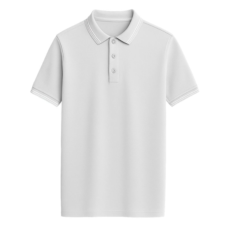 Customized 6-Star White Tipping Polo T-shirt